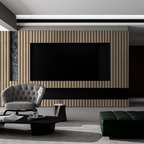 Wood Slat Peel and Stick Wallpaper 23.6"x120" Extra Wide Brown Vinyl Faux Wood - Image 3