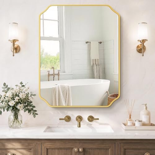 Gold Vanity Bathroom Mirror by LawadaMirror