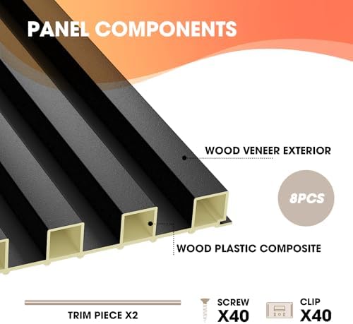 OUZUGIE WPC Acoustic Slat Wall Paneling - Image 4