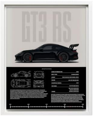 InkFlow Posters Vintage Racing Car Canvas Poster by InkFlowPosters