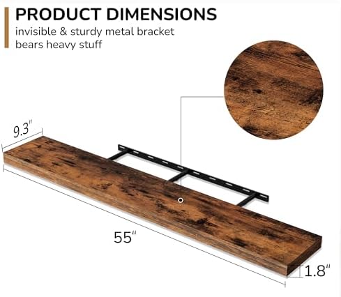 Fun Memories 55 Inch Floating Shelves - Image 3