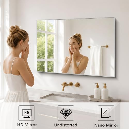 DESBING 30" x 40" Bathroom Mirror - Image 3