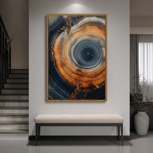 Tree Ring Wall Art Framed, Modern Nature Decor - Image 3