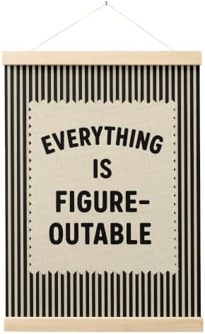 FGFK Everything Is Figureoutable Inspirational Wall Art Poster Hanger Frame by WelcometoFGFKhome