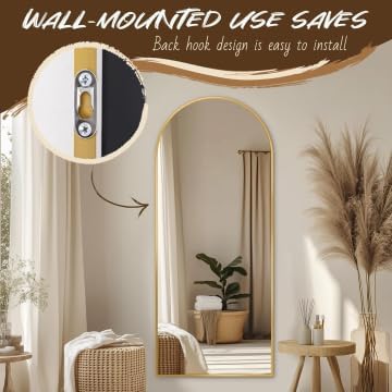 Antok 58" x21” Arched Full Length Mirror - Image 4