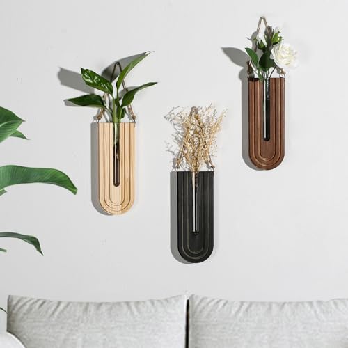 Dnnnii Indoor Wood Wall Planter Set of 3 - Image 5
