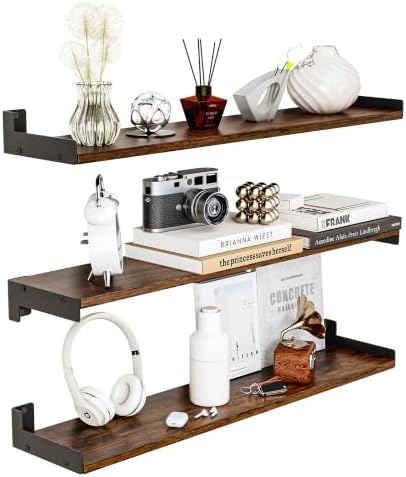 Floating Shelves for Wall, Shelves for Decor Storage by FNBAR