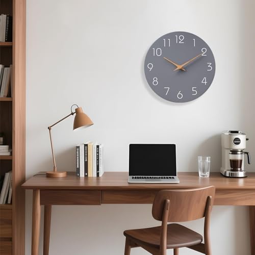 Mosewa Wall Clock Silent Non-Ticking Battery Operated 10" Modern - Image 5