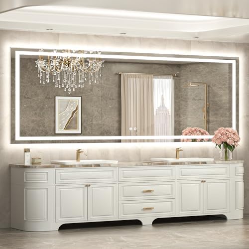 TETOTE 96 x 36 LED Lighted Bathroom Mirror by TETOTE