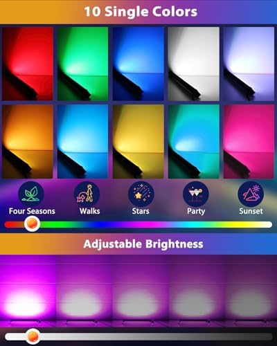 MEIKEE 25W RGB Wall Wash Lights RGBW Color Changing Washer Strip Lights - Image 2