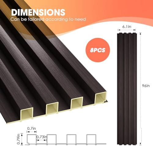 OUZUGIE WPC Acoustic Slat Wall Paneling - Image 3