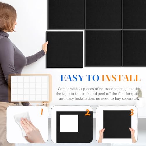 DOLLAR BOSS Felt Cork Board Tiles 48" x 36" Bulletin Board - Image 4