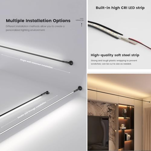 Skyline Steel Strip Light Linear Wall Lamp Strip Family Decoration - Image 6