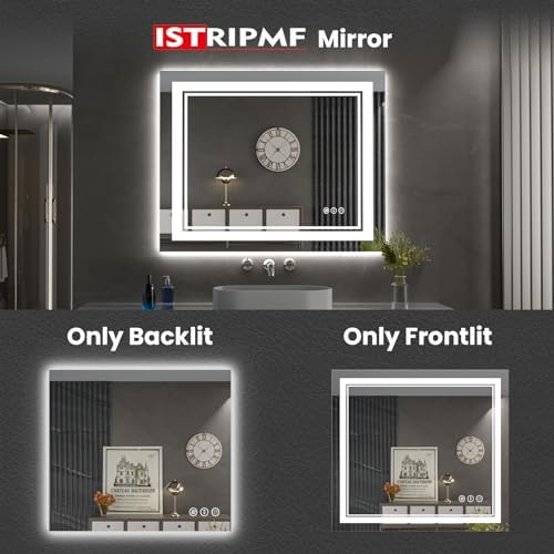 40x38 Inch LED Bathroom Mirror - Image 2
