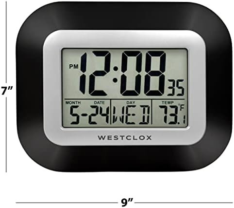 Westclox Large Digital Wall Clock Battery Operated - Image 3