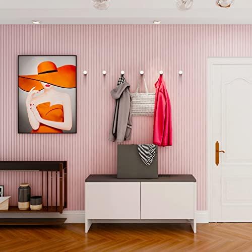bsdonte 12 Pack Wood Wall Hooks, Modern Decorative Coat Hooks Wall Mounted - Image 3