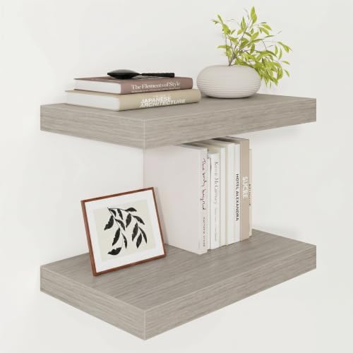 Vivelove Floating Shelves for Wall 18x12” Set of 2 by VIVELOVE