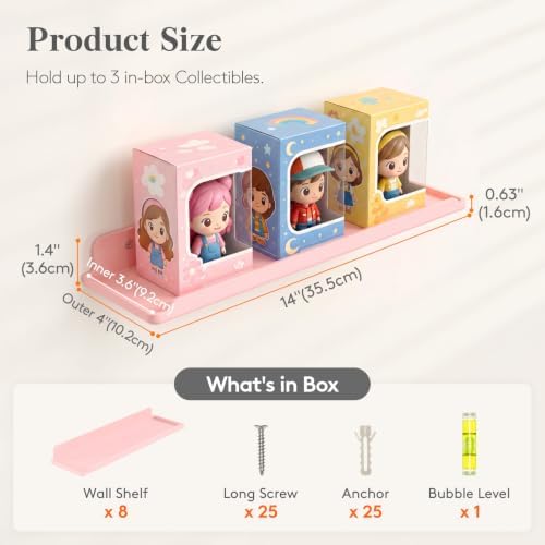 Lifewit Acrylic Floating Shelves - Image 3
