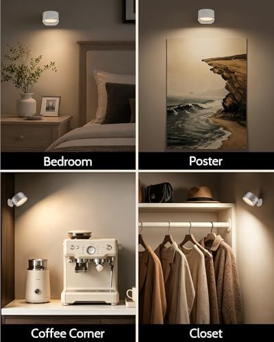 Rechargeable Wall Sconces with Remote, Magnetic Wall Lights - Image 6