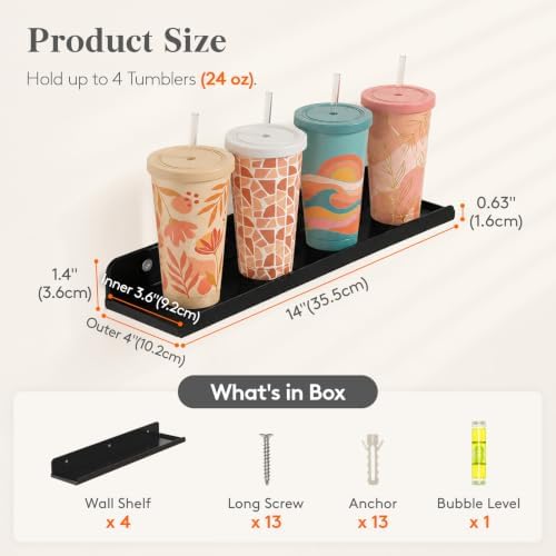 Lifewit Acrylic Floating Shelves - Image 2