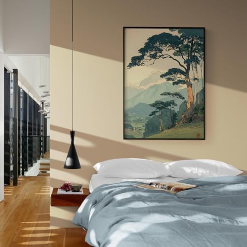 Vintage Japanese Forest Canvas Wall Art Tranquil Mountain Landscape Posters - Image 5