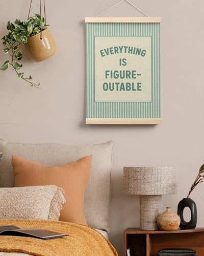 FGFK Everything Is Figureoutable Positive Affirmations Wall Art Poster Hanger - Image 5