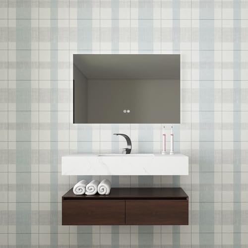 Timeet Modern Peel and Stick Wallpaper Wallpaper Blue Gray Boho Contact Paper - Image 7