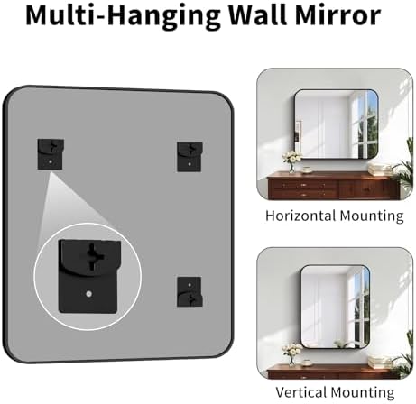 Koonmi Bathroom Wall Mirror, 30x36 Inch Large Vanity Mirror - Image 5