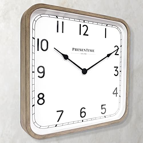 Presentime 16" Anton Modern Farmhouse Square Clock - Image 4