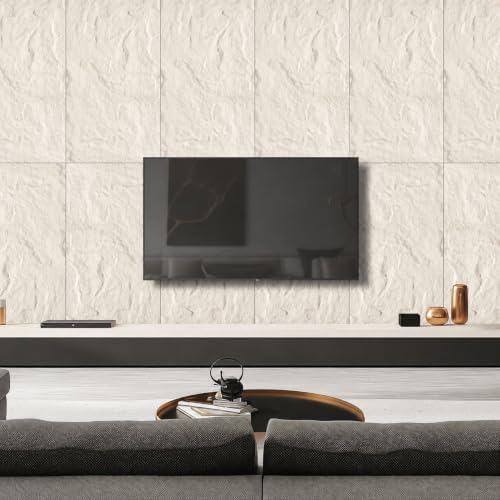 4Pcs Faux Stone Wall Panel 43.3''x23.6'', Lava Stone Design - Image 6