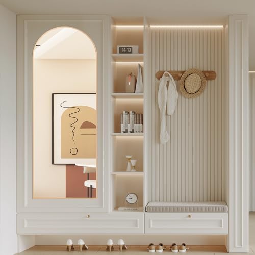 Arched Full Length Mirror 64"x21" Arch Floor Mirror - Image 6