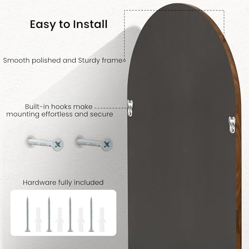 30"x36" Arch Wall Mirror for Wall, Wall Mounted Vanity Mirror for Bedroom - Image 6
