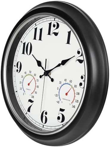 45MinST 13-Inch Vintage Outdoor Wall Clock - Image 3