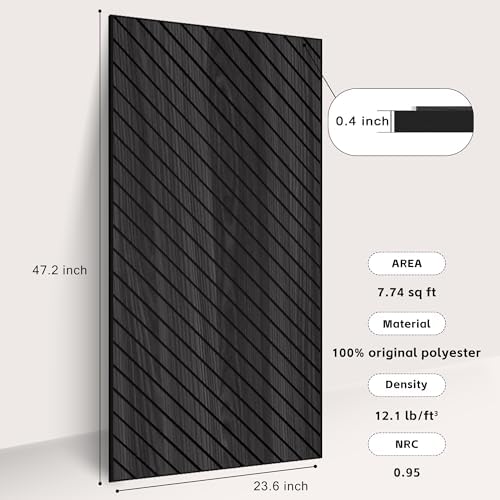 WoveN SounD Acoustic Wall Panels, 10 Pack, 47.2x23.6 in - Image 3