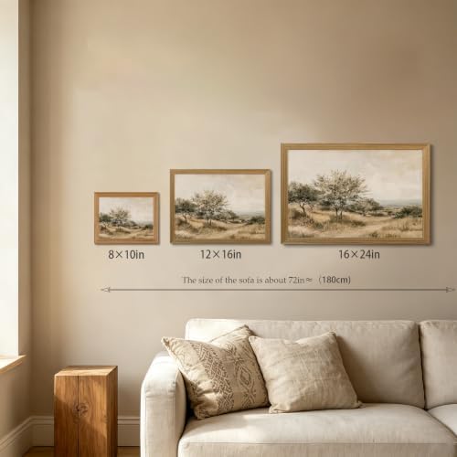 Rustic Framed Wall Art Olive Tree Botanical Landscape Nature Print Decor - Image 5