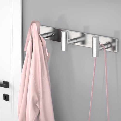 VAEHOLD Silvery Hat and Coat Wall Mount Rack - Image 3