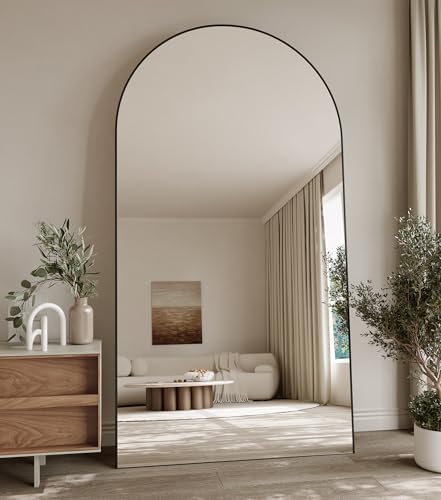 Koonmi 77x38 Arched Full Length Mirror, Floor Mirror by KOONMI