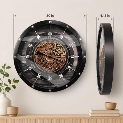 HOIBAI 30" Large Wall Clock - Image 3