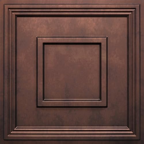 STICKGOO Glue Up Ceiling Tiles, 24x24 Inch PVC Decorative Drop Ceiling Tile by STICKGOO