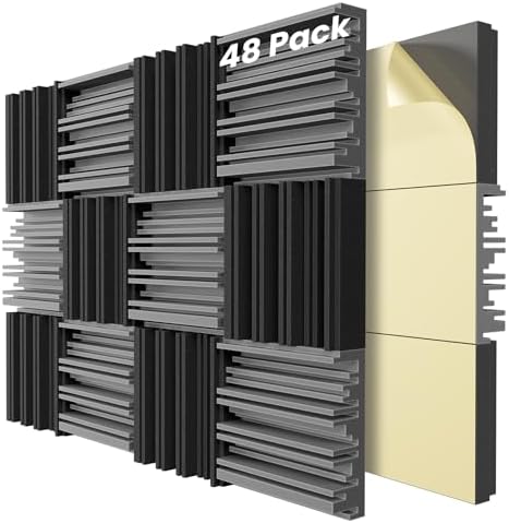 48 Pack Sound Proof Foam Panels by LIGHTDESIRE