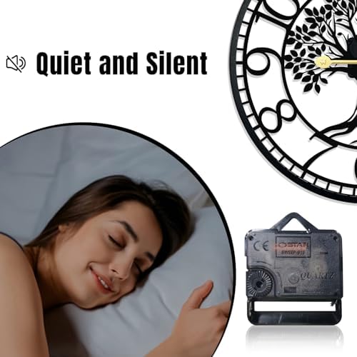 Big Wall Clock - Wall Clocks for Living Room Decor, Quiet and No Ticking - Image 5