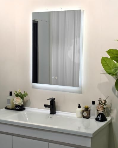LUVODI Bathroom LED Mirror Backlit: Rectangular Vanity Mirror 20x24 inches by LUVODI