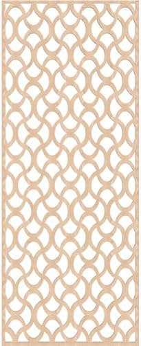 27 3/8"W x 69 3/8"H x 3/8"T Resort Decorative Fretwork Wood Wall Panels - Image 2