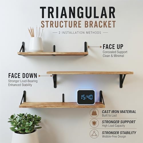Long Wall Shelf, Large Floating Shelves - Image 7
