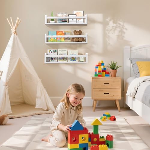 Floating Wall Nursery Book Shelves, 16.5 Inch - Image 2