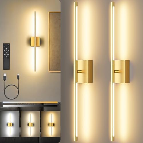 10000mAh Battery Operated Wall Sconces Set of 2 by SyncGlow