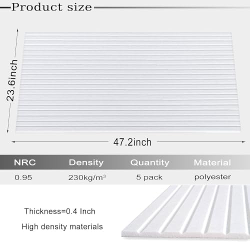 Large Acoustic Panels, Sound Dampening Panels, Soundproof Wall Panels - Image 2