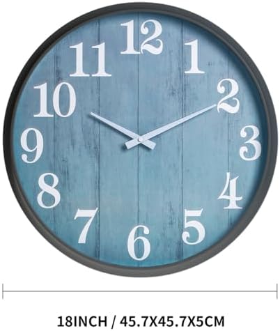 Large Outdoor Indoor Clock, 18 Inch Waterproof Oversized Wall Clocks - Image 6