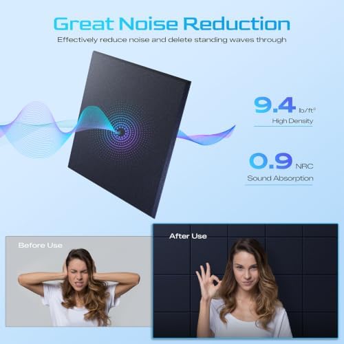 12 Pack Self-Adhesive Sound Proof Foam Panels - Image 3