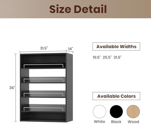 ROOMTEC 31.5" Shoe Shelf Short Tower Closet Unit, Modular Closet System - Image 2